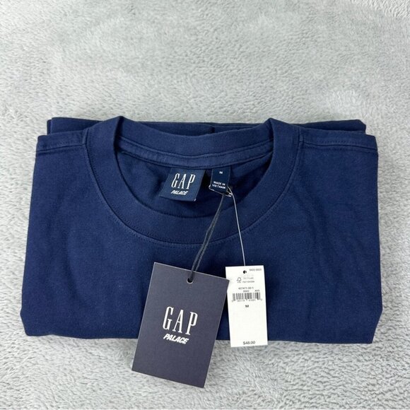 Palace x Gap Men's Navy Blue T-Shirt Size Medium Cotton - Picture 5 of 13
